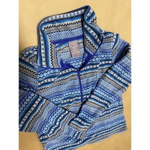 Laura Scott Women’s Jacket Size Small P Blue Green Multicolor Long Sleeve